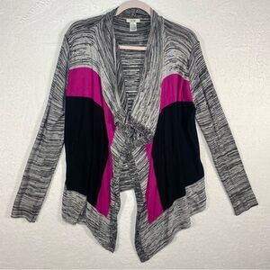 Cache Womens Drape Front‎ Cardigan Long Sleeve Sz L Breathable Soft 100% Rayon